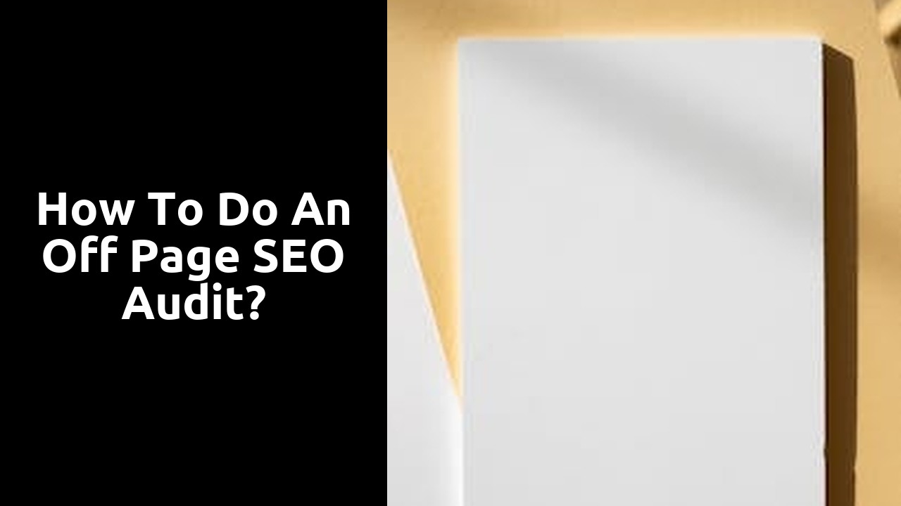How to do an off page SEO audit?